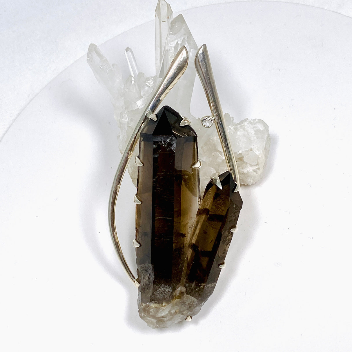 Smokey Quartz Crystal Pendant BTP-51