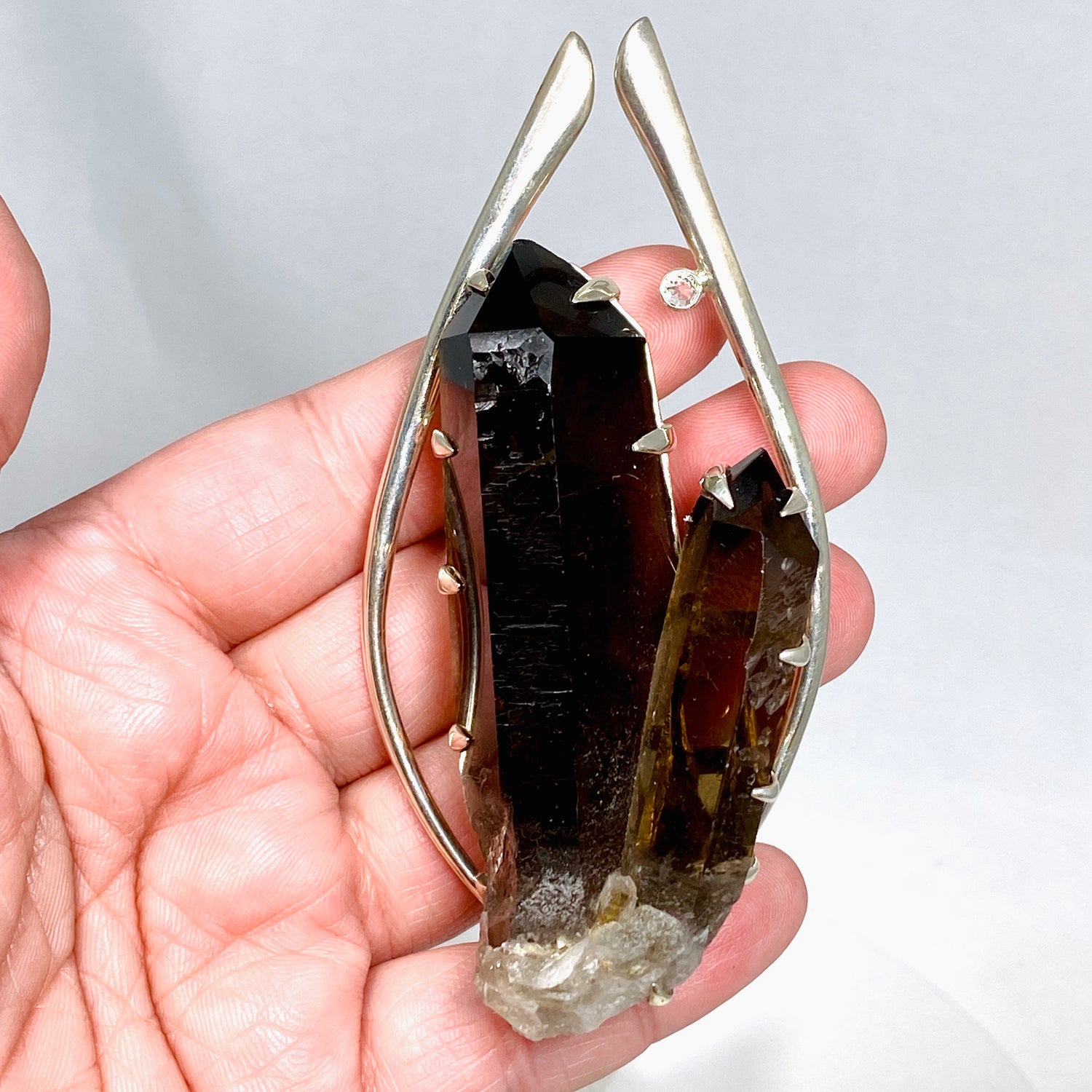 Smokey Quartz Crystal Pendant BTP-51
