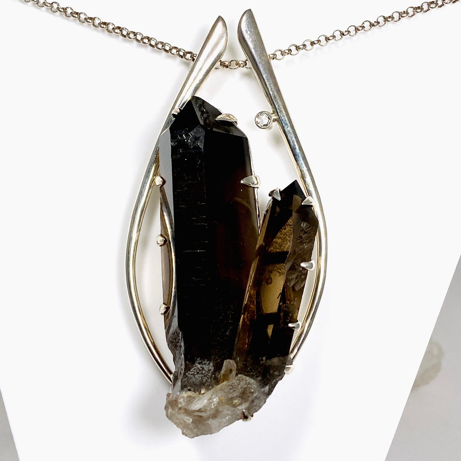 Smokey Quartz Crystal Pendant BTP-51