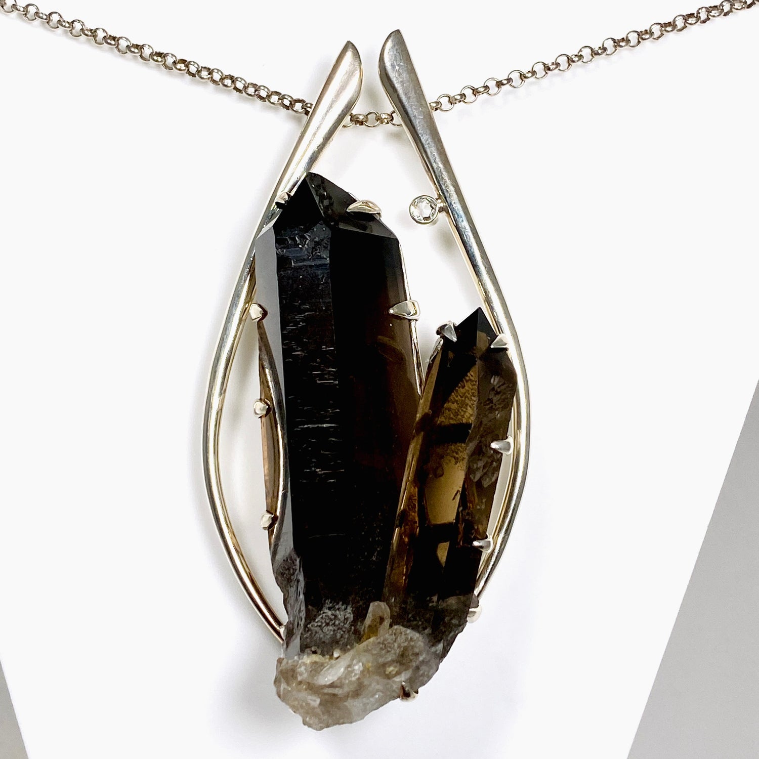Smokey Quartz Crystal Pendant BTP-51
