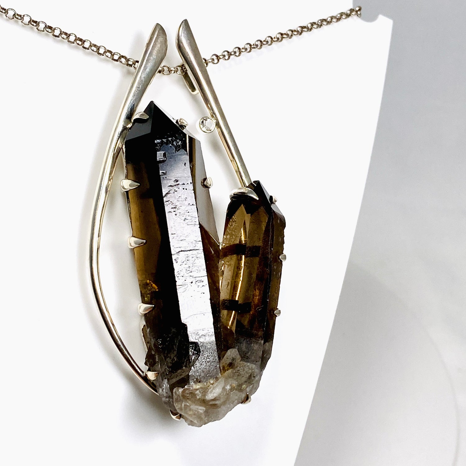 Smokey Quartz Crystal Pendant BTP-51