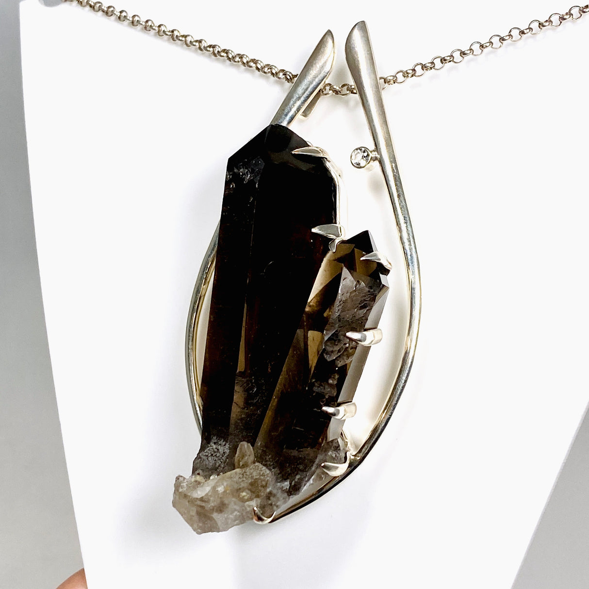 Smokey Quartz Crystal Pendant BTP-51