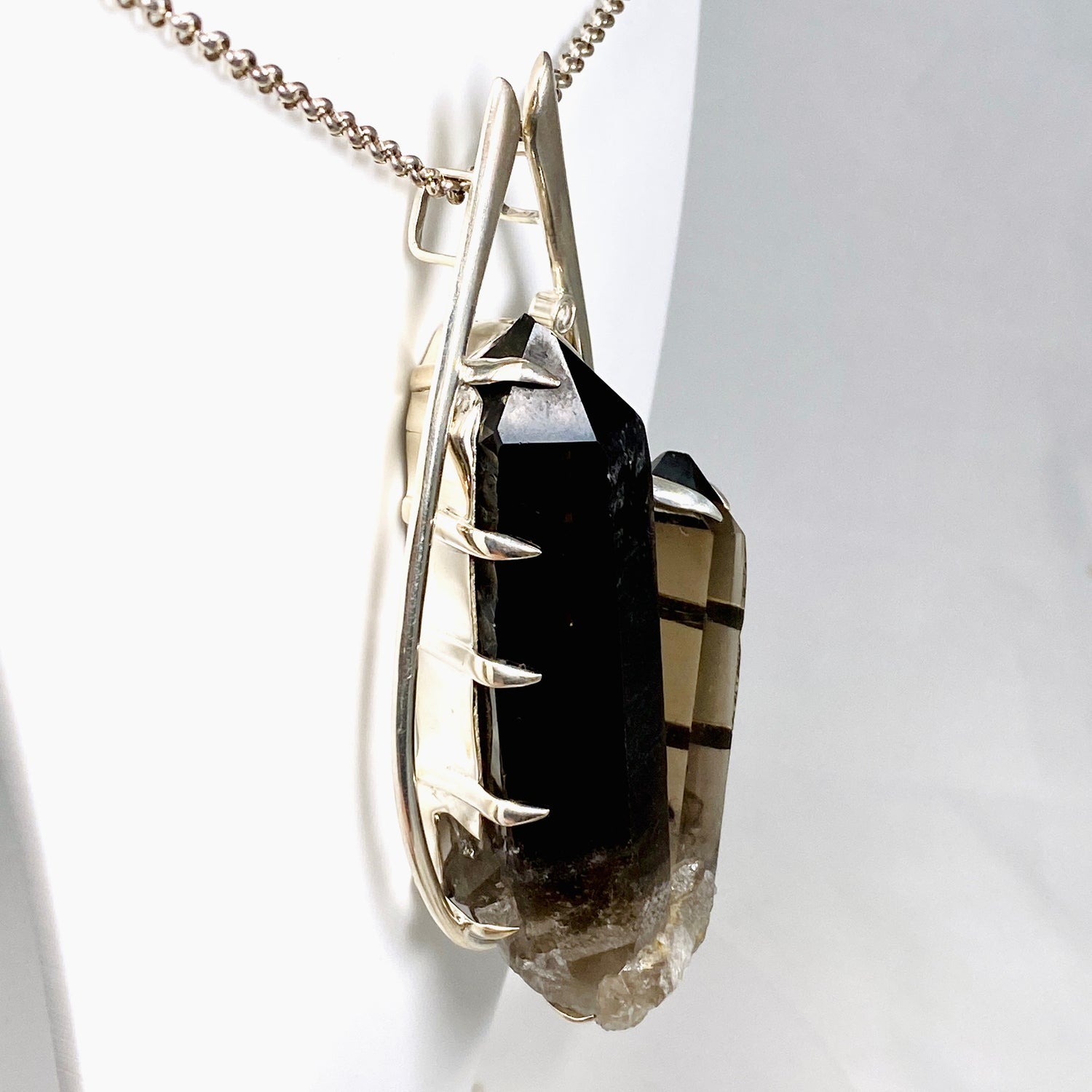 Smokey Quartz Crystal Pendant BTP-51