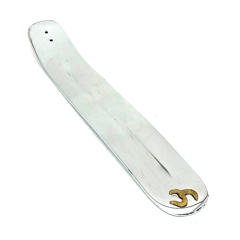 Incense Stick Flat Ash Catcher ALUMINIUM OM 26cm