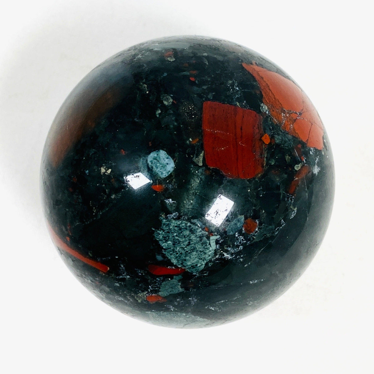 African Bloodstone Sphere ABS-2 - Nature's Magick