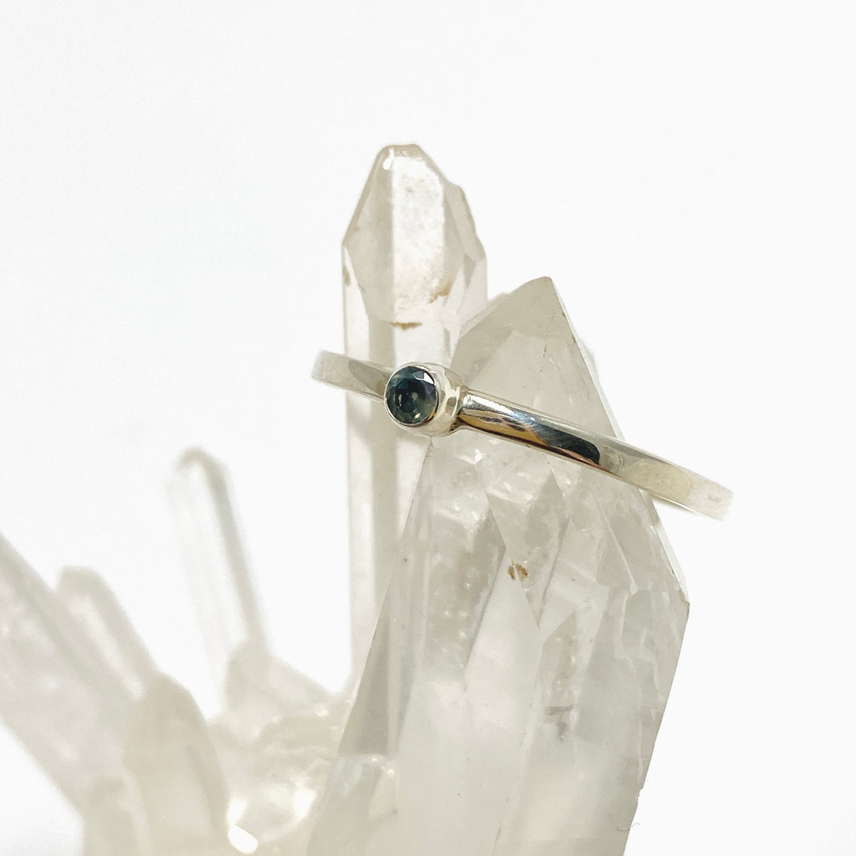 Alexandrite Round Faceted Ring Size 8.5 BTR-23