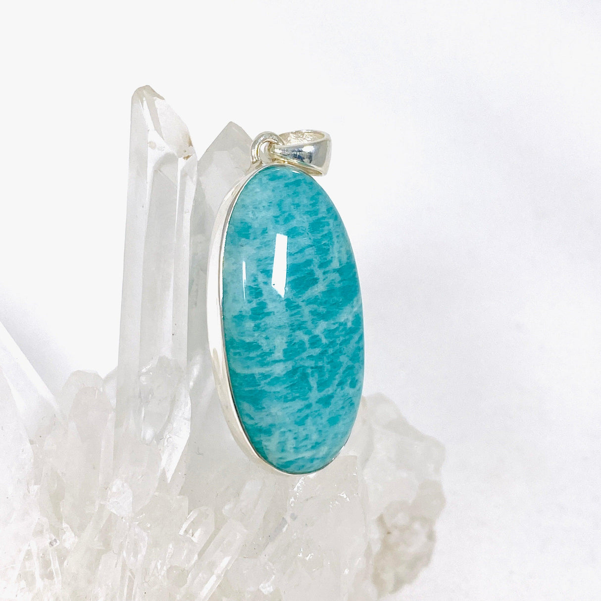 Amazonite oval pendant KPGJ3740 - Nature's Magick