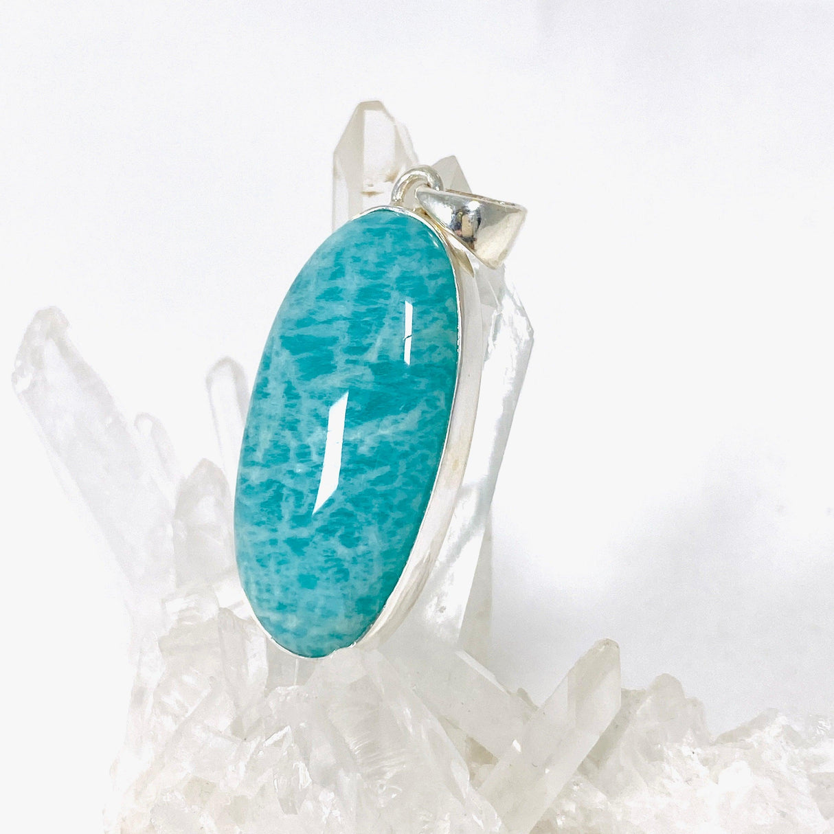 Amazonite oval pendant KPGJ3740 - Nature's Magick