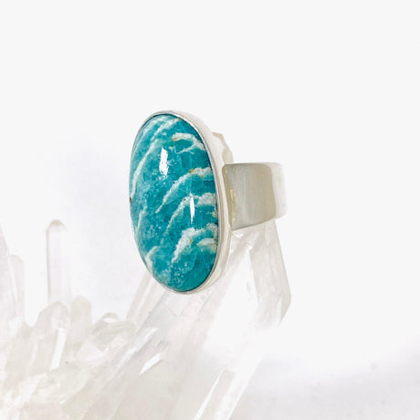 Amazonite oval ring s.7 KRGJ2885 - Nature's Magick