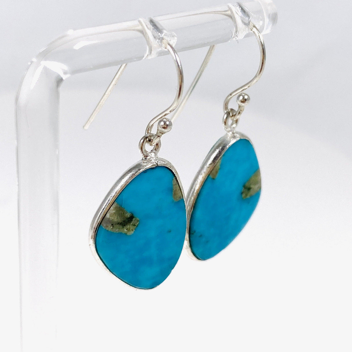 American Turquoise Freeform Earrings KEGJ1430 - Nature's Magick