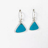 American Turquoise Triangular Earrings KEGJ1429 - Nature's Magick