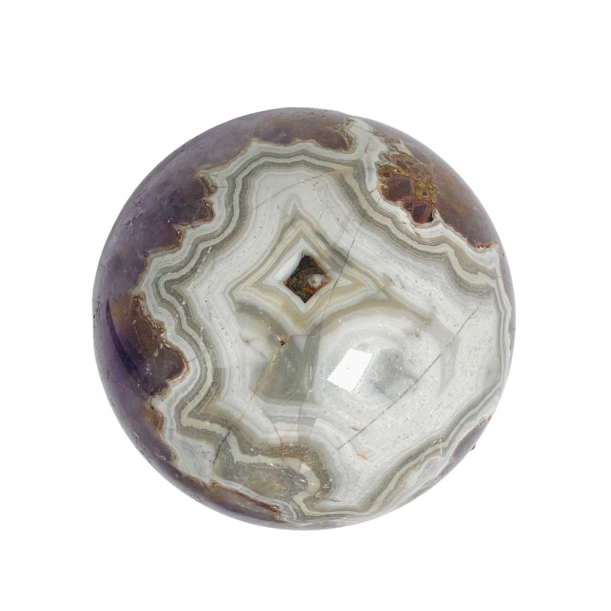 Amethyst Agate sphere AMAS-02 - Nature's Magick