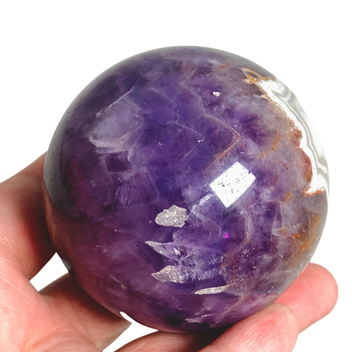 Amethyst Agate sphere AMAS-02 - Nature's Magick