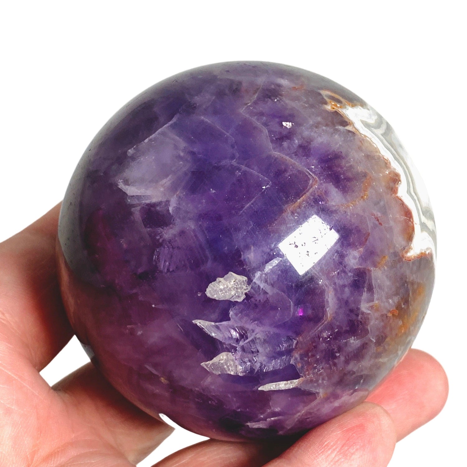 Amethyst Agate sphere AMAS-02 - Nature's Magick