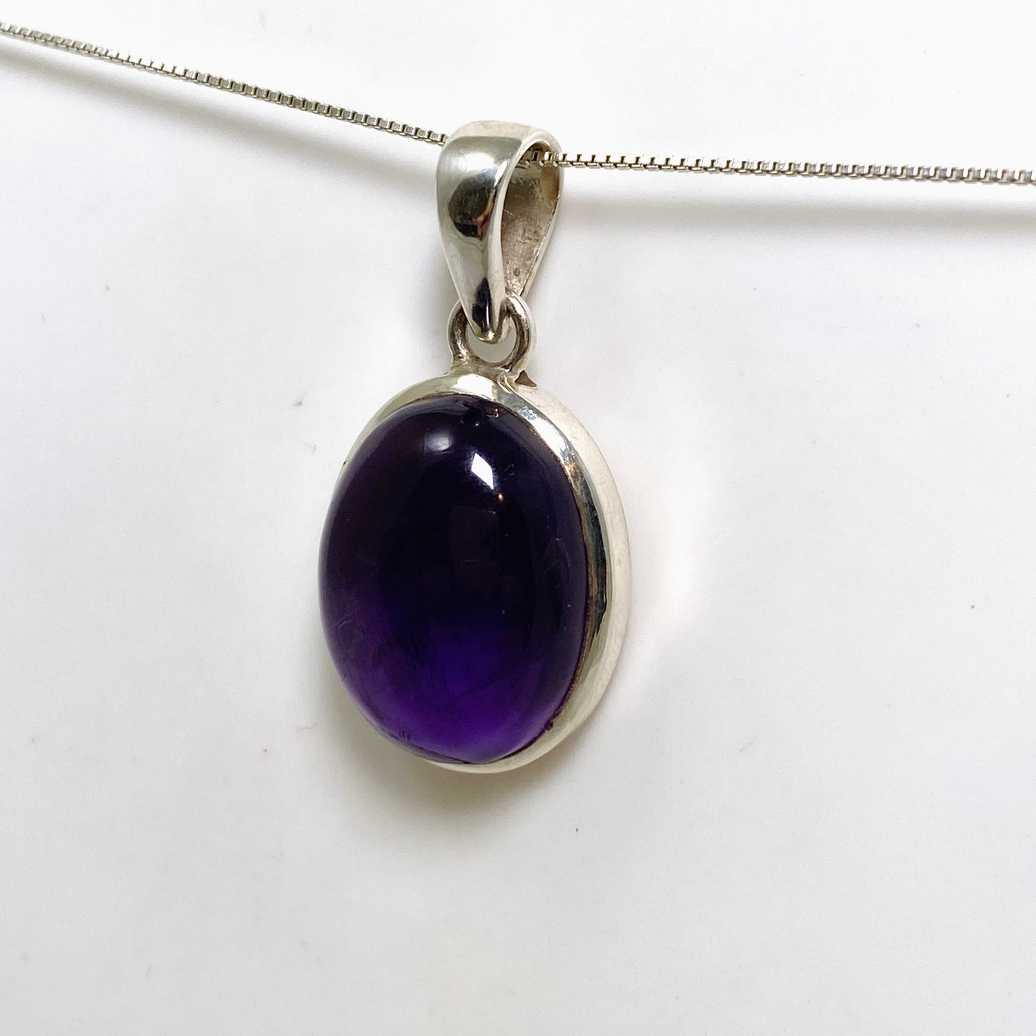 Amethyst Oval Cabochon Pendant PPGJ993