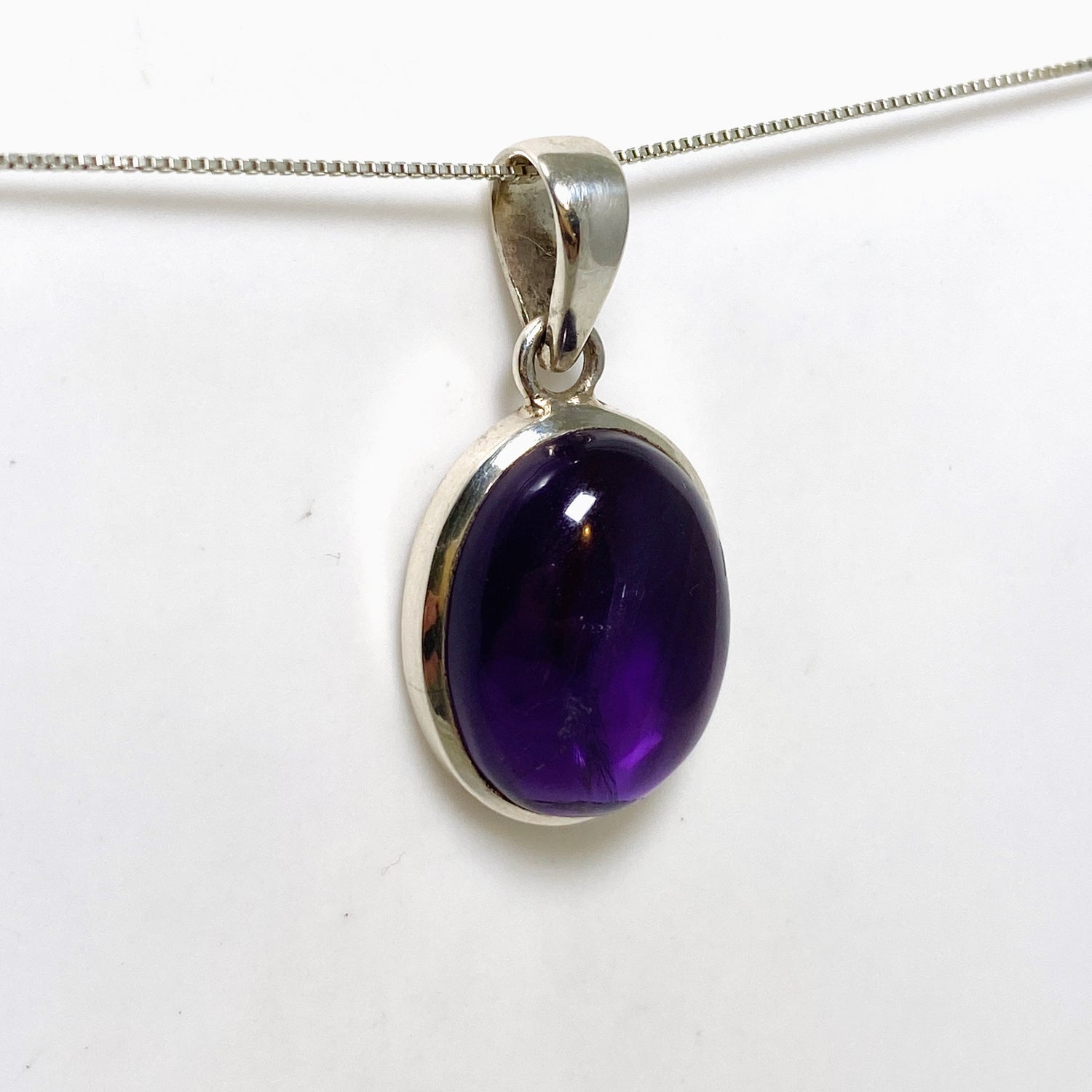 Amethyst Oval Cabochon Pendant PPGJ993