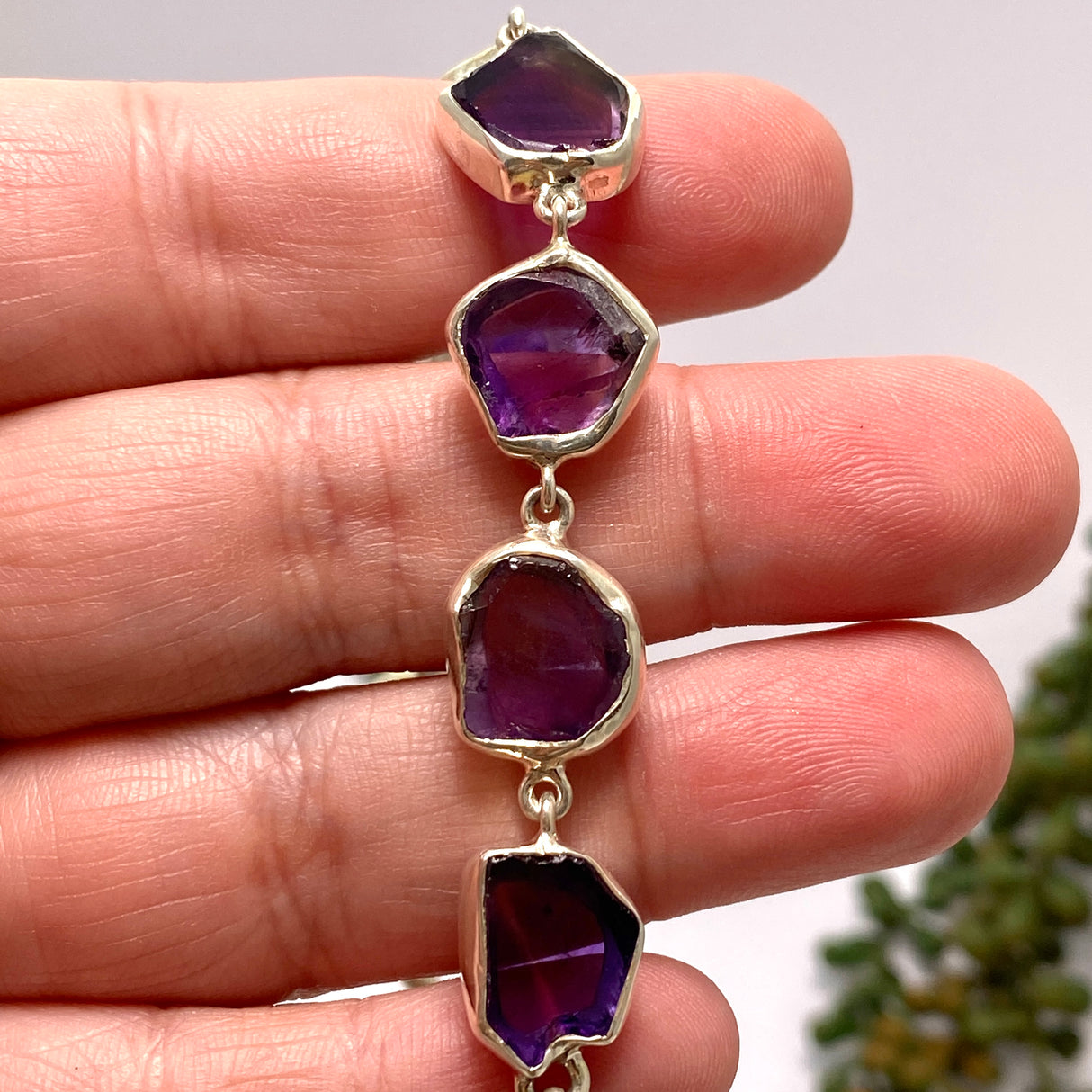 Amethyst Natural Gemstone Bracelet BB215