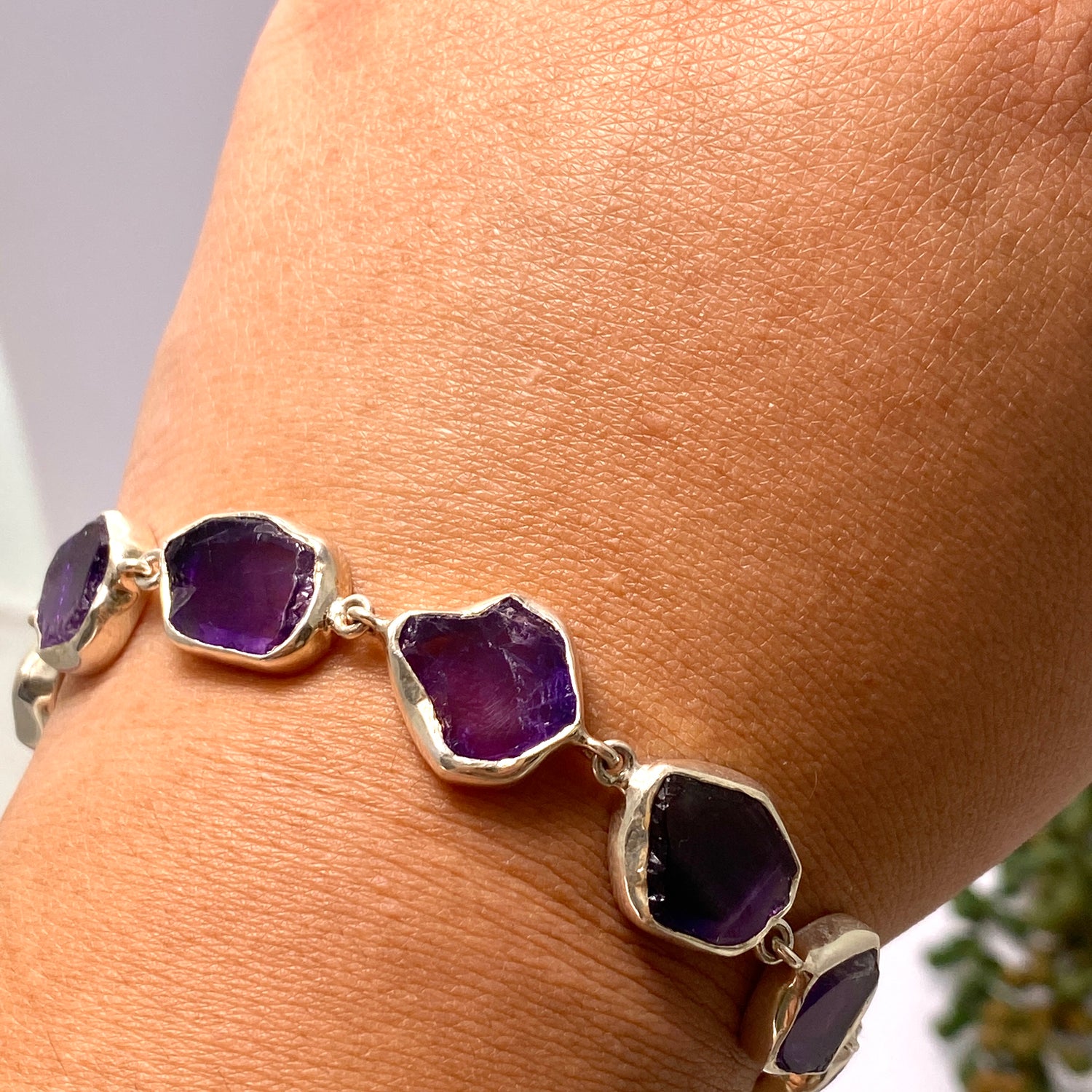 Amethyst Natural Gemstone Bracelet BB215