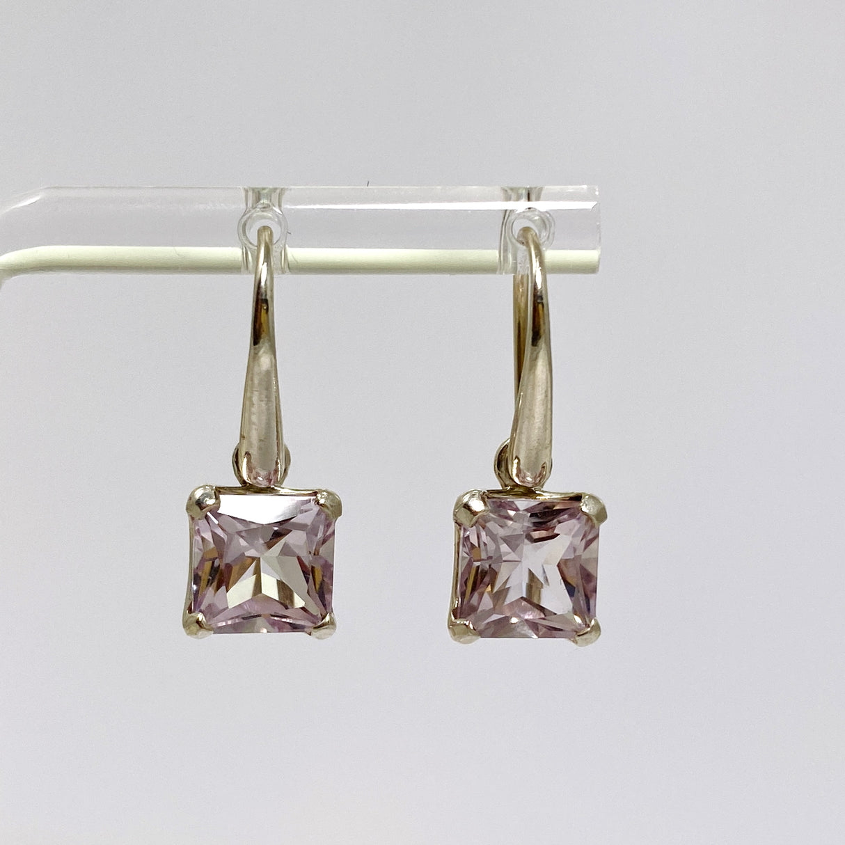 Amethyst Square Faceted Earrings PEG300