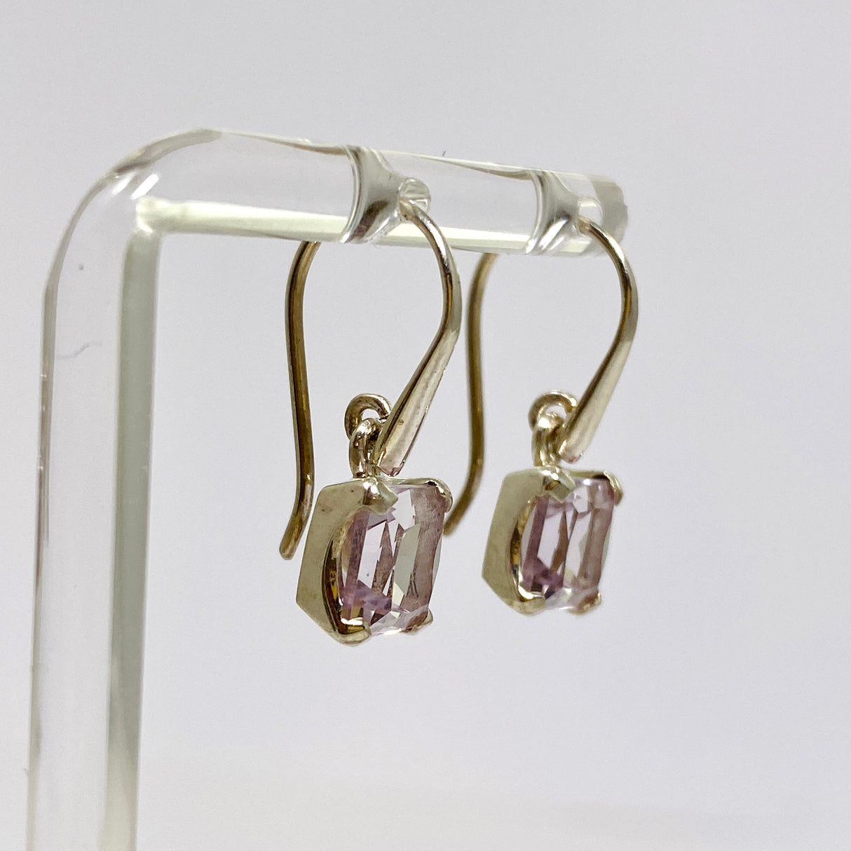 Amethyst Square Faceted Earrings PEG300
