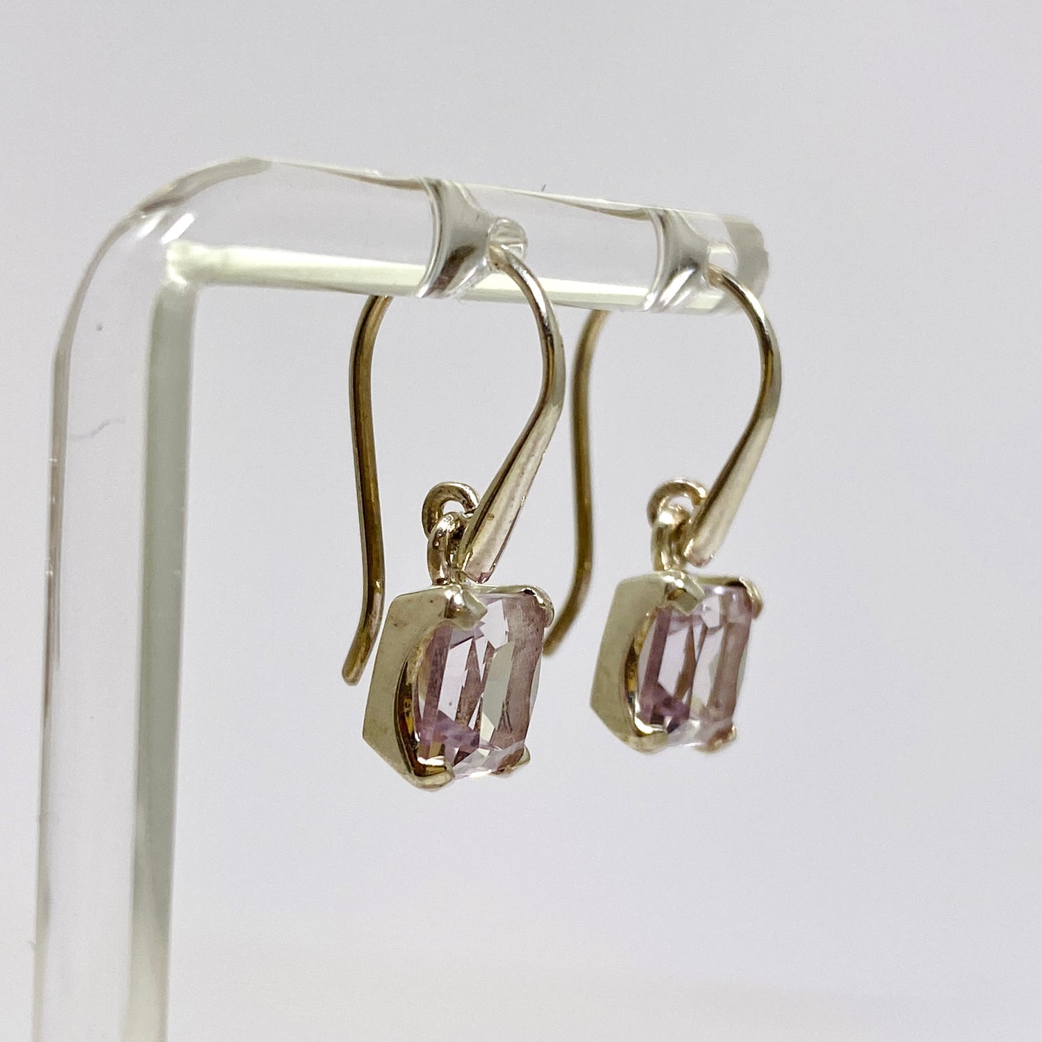 Amethyst Square Faceted Earrings PEG300