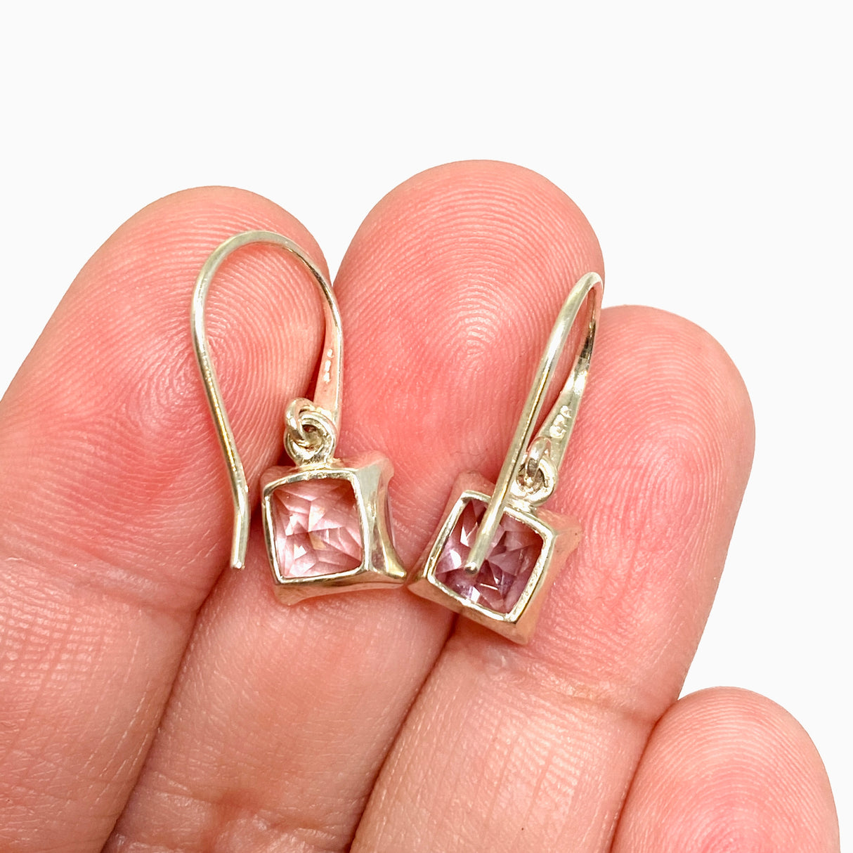 Amethyst Square Faceted Earrings PEG300
