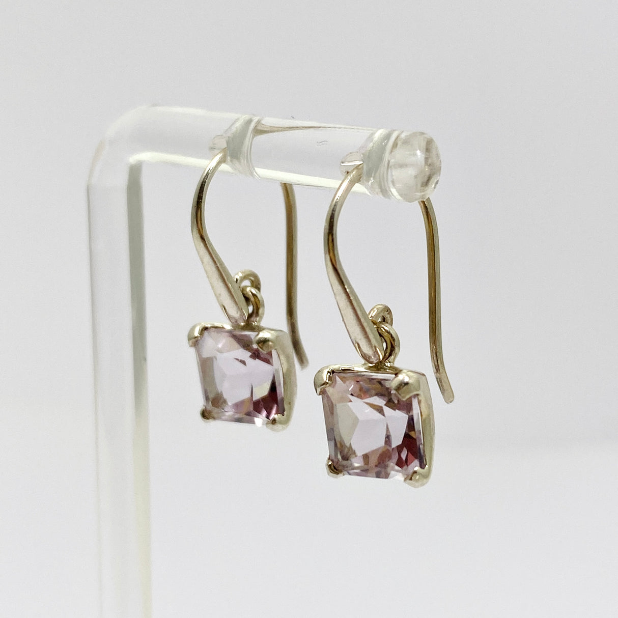 Amethyst Square Faceted Earrings PEG300