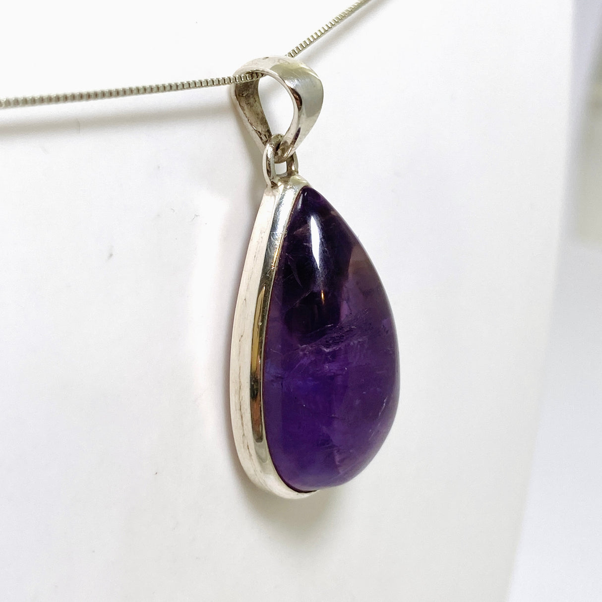 Amethyst Teardrop Cabochon Pendant PPGJ992