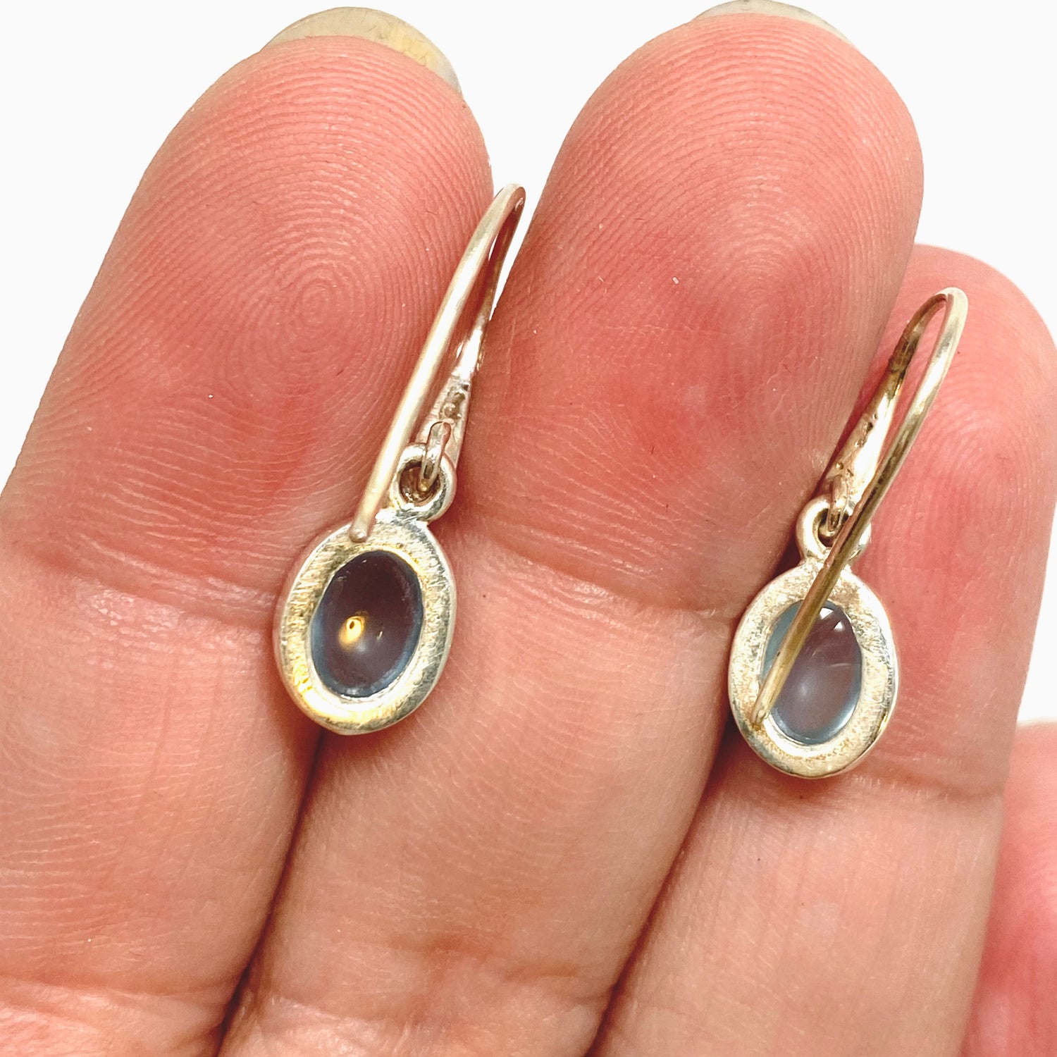 Aquamarine Oval Cabochon Earrings PEGJ344