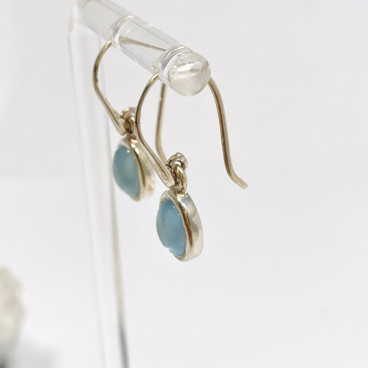 Aquamarine Oval Cabochon Earrings PEGJ344