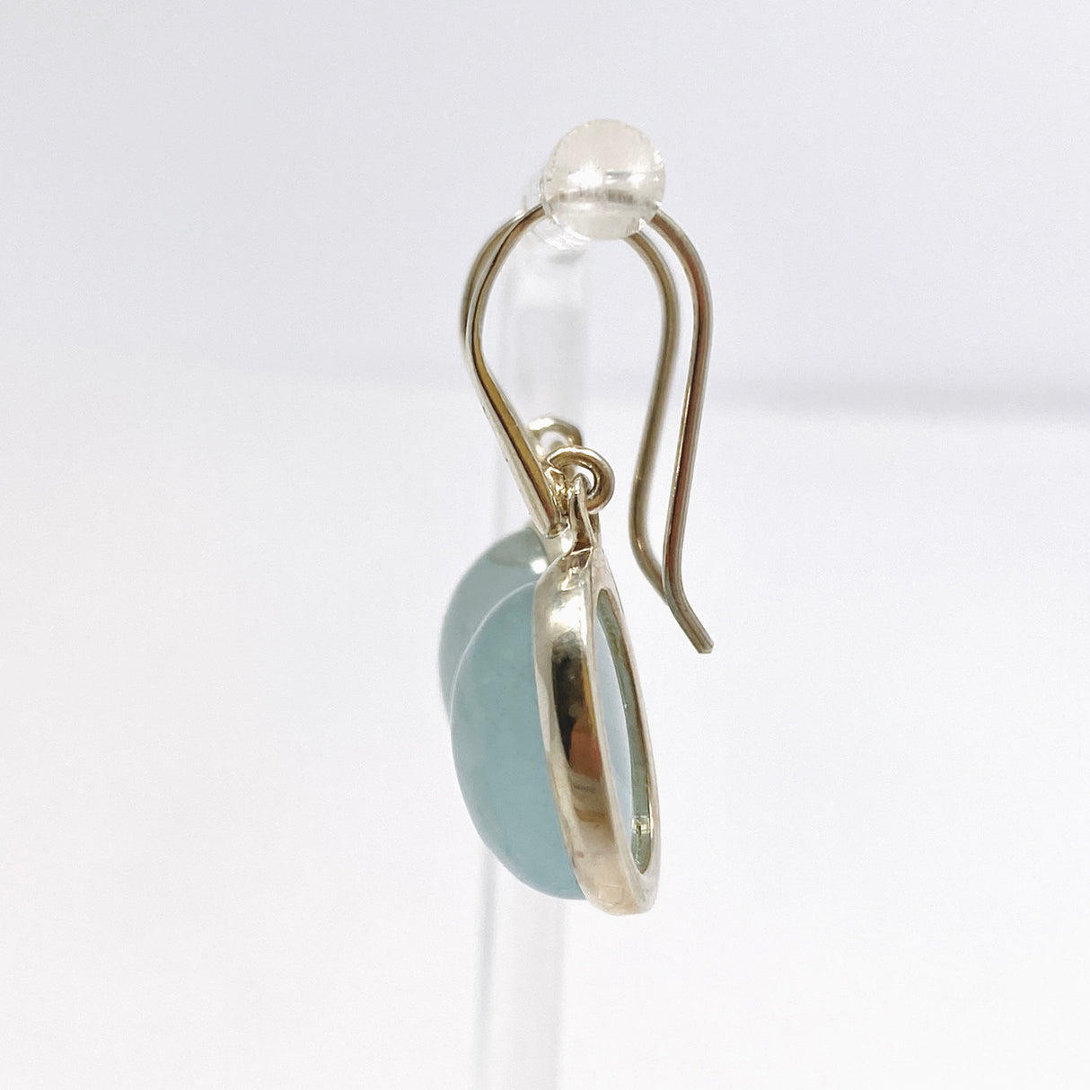 Aquamarine Oval Cabochon Earrings PEGJ345