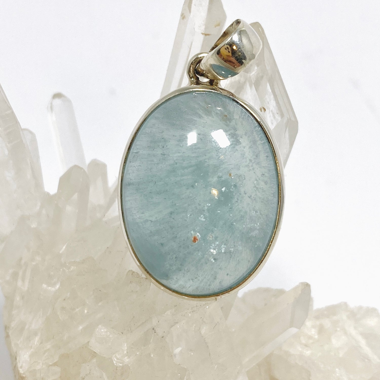 Aquamarine Oval Cabochon Pendant PPGJ1122