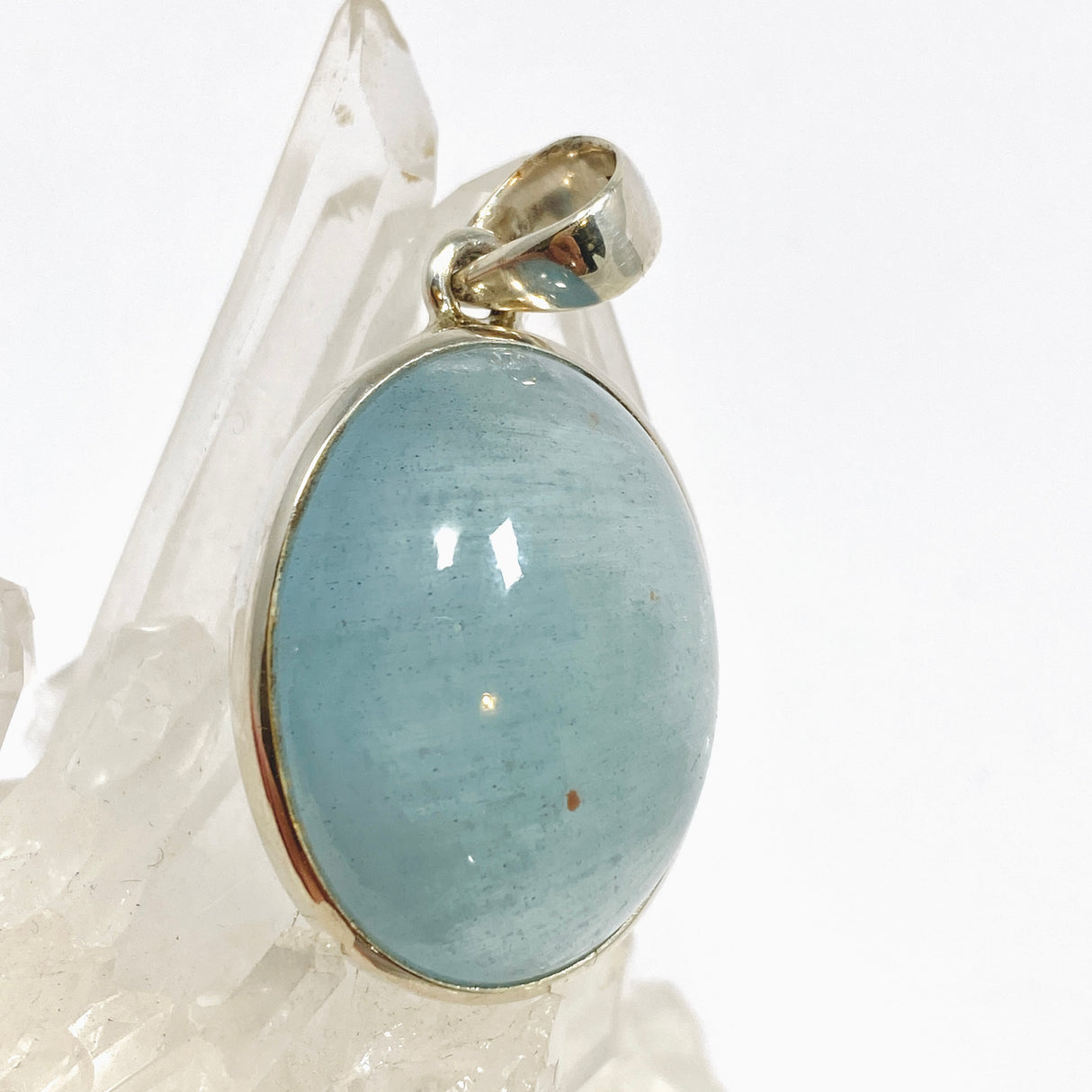 Aquamarine Oval Cabochon Pendant PPGJ1122