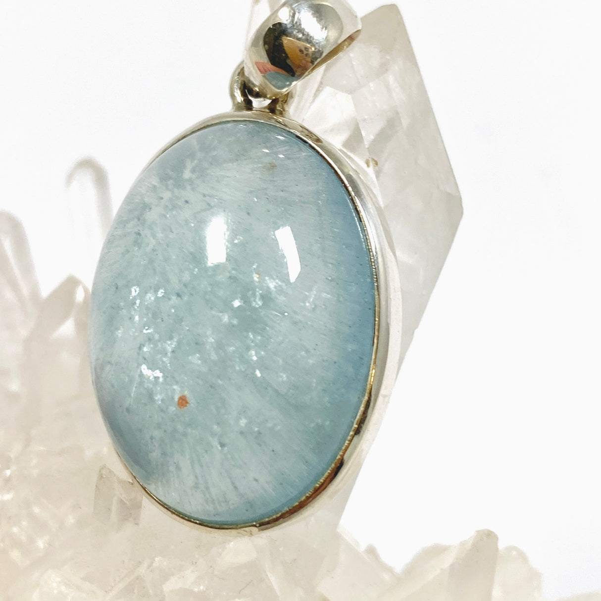 Aquamarine Oval Cabochon Pendant PPGJ1122
