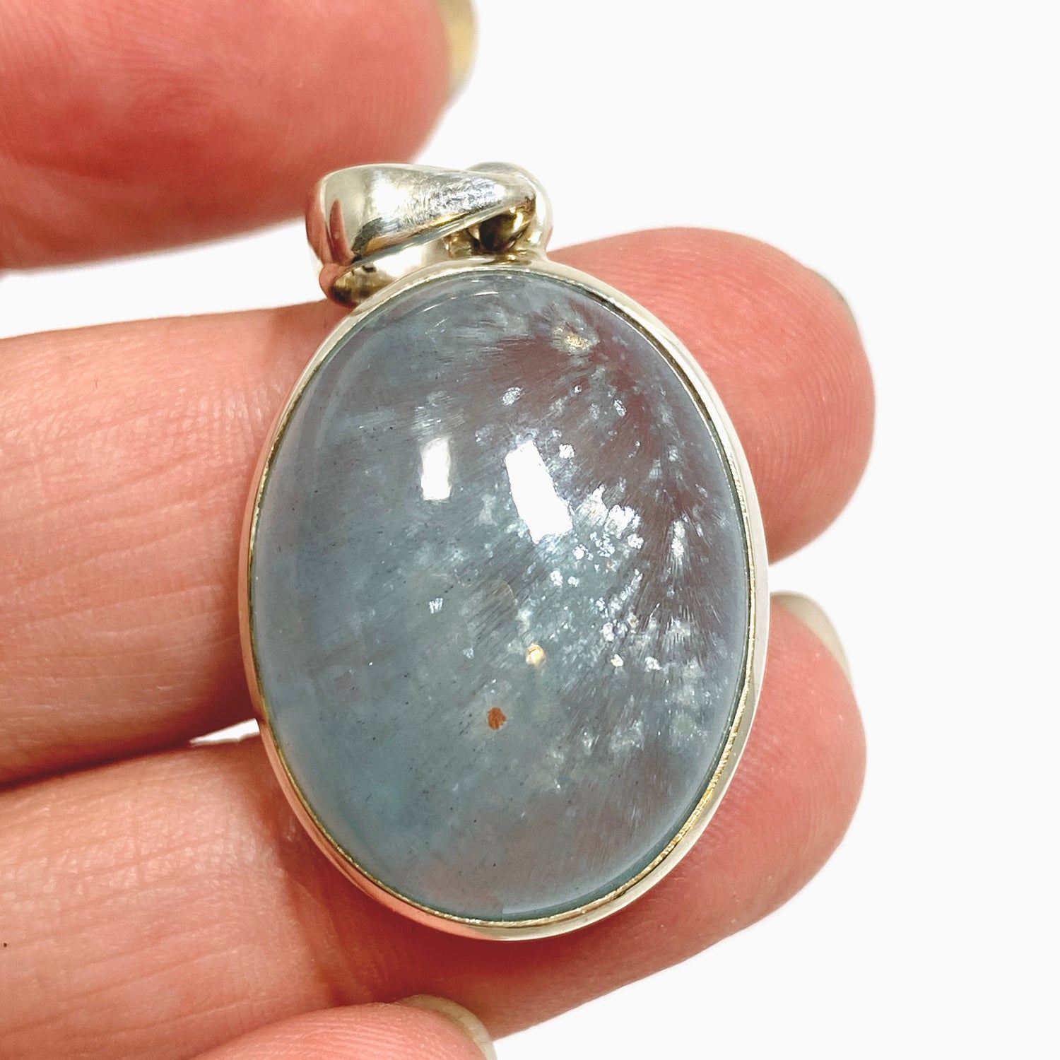 Aquamarine Oval Cabochon Pendant PPGJ1122
