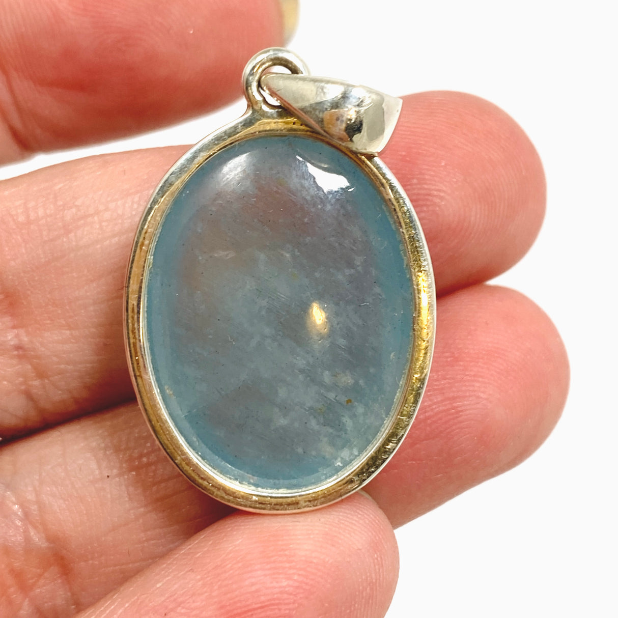 Aquamarine Oval Cabochon Pendant PPGJ1122