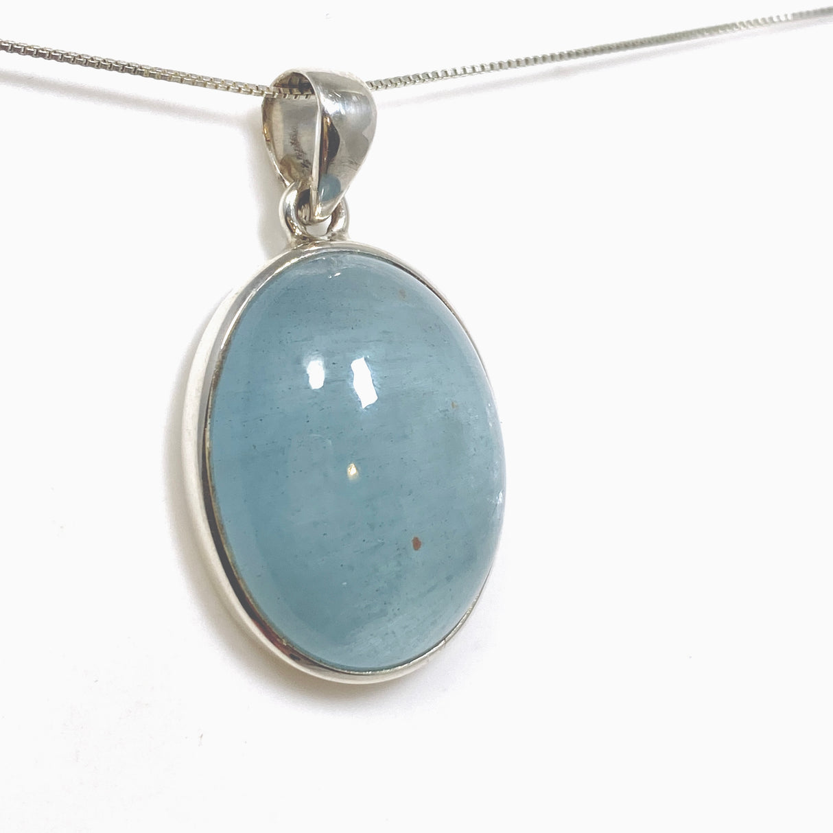 Aquamarine Oval Cabochon Pendant PPGJ1122