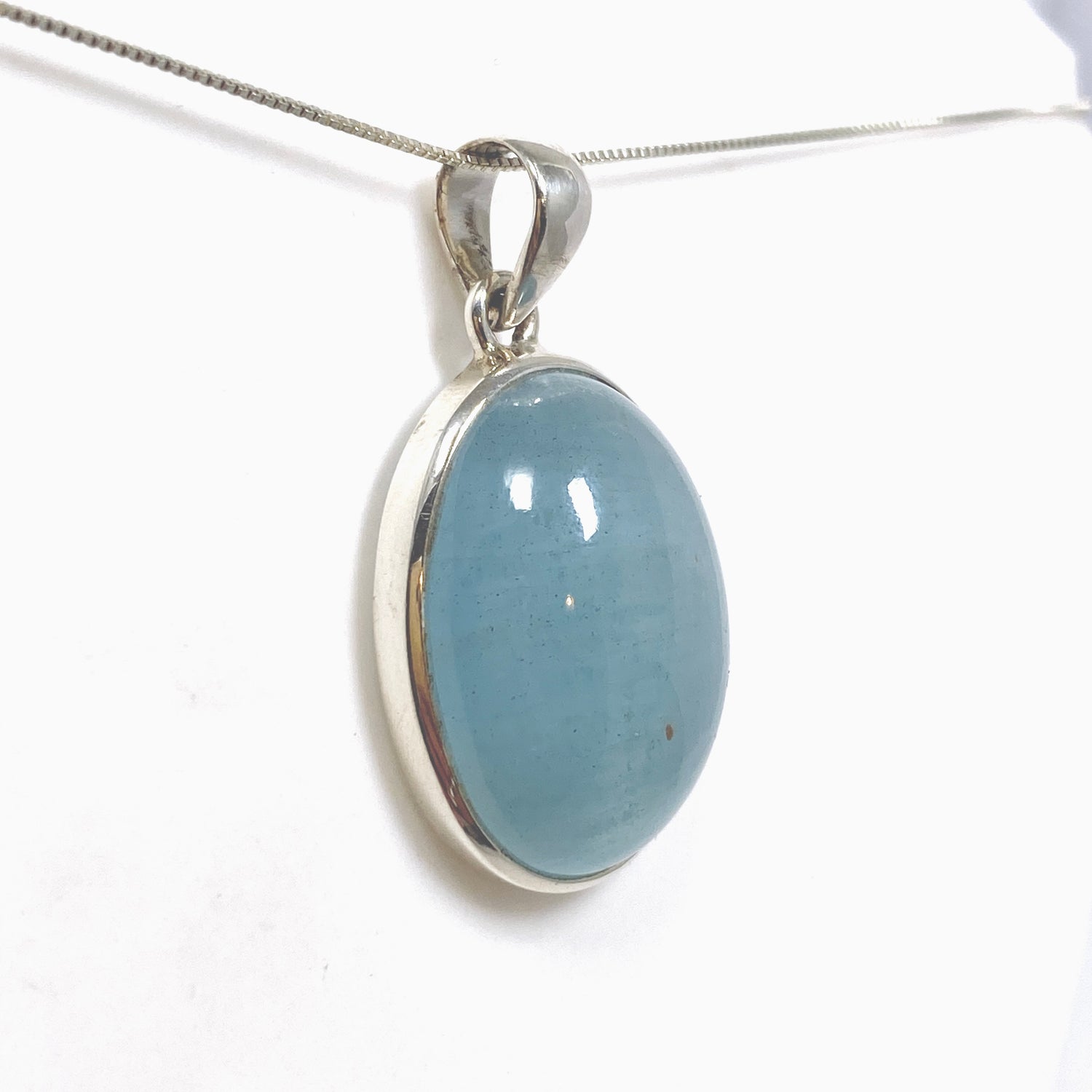 Aquamarine Oval Cabochon Pendant PPGJ1122