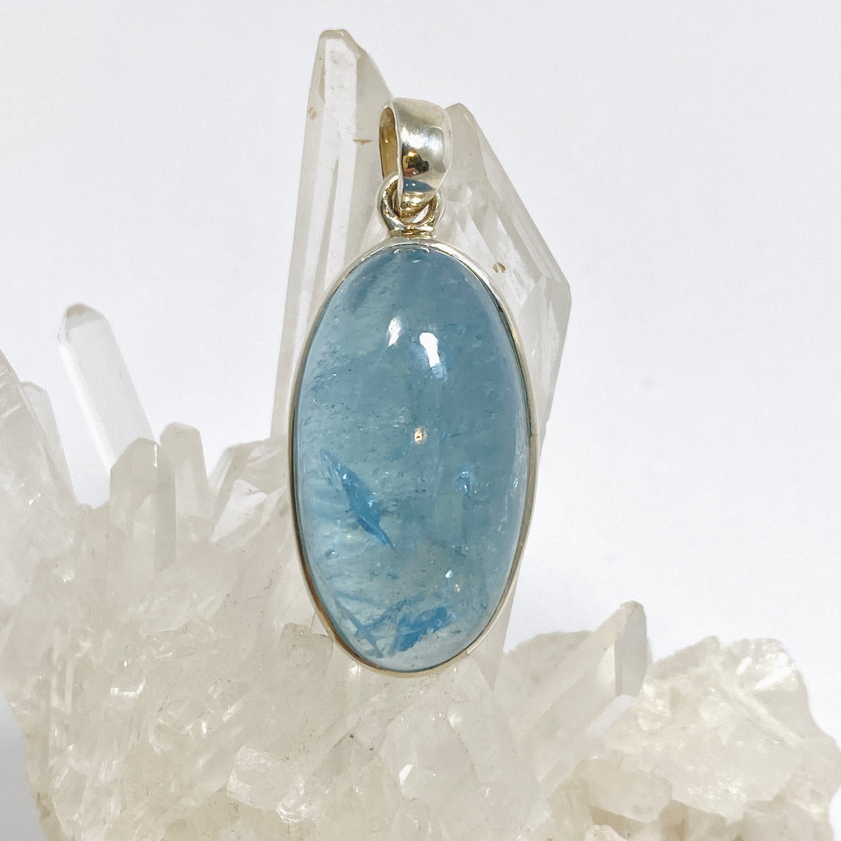 Aquamarine Oval Cabochon Pendant PPGJ1123