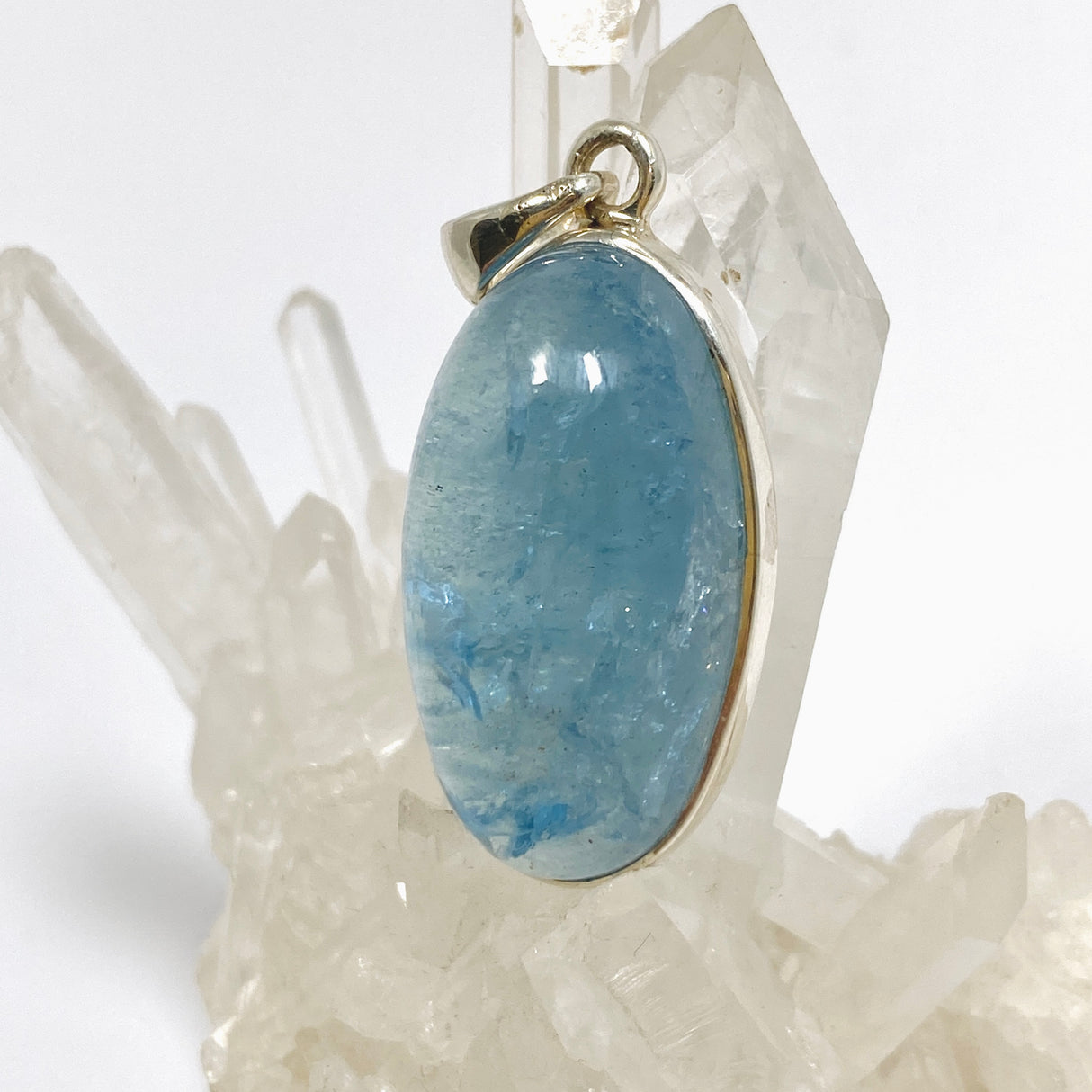 Aquamarine Oval Cabochon Pendant PPGJ1123