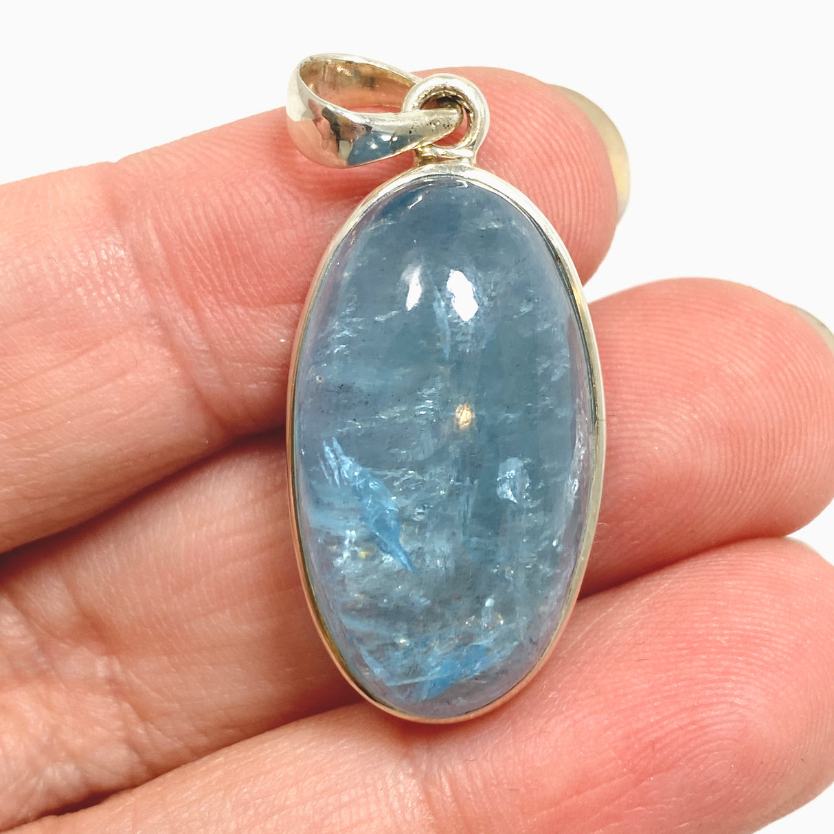 Aquamarine Oval Cabochon Pendant PPGJ1123