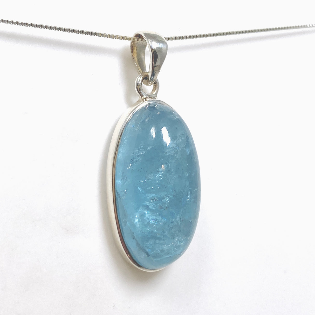 Aquamarine Oval Cabochon Pendant PPGJ1123