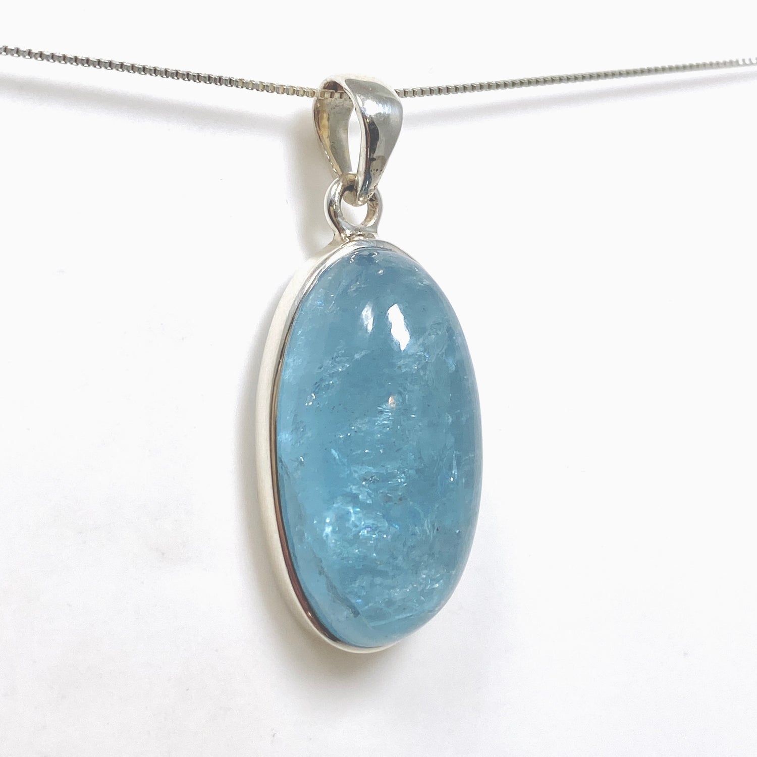 Aquamarine Oval Cabochon Pendant PPGJ1123