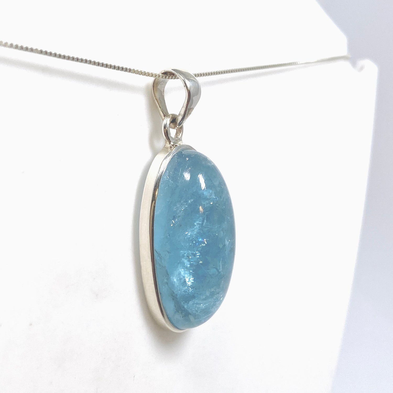 Aquamarine Oval Cabochon Pendant PPGJ1123