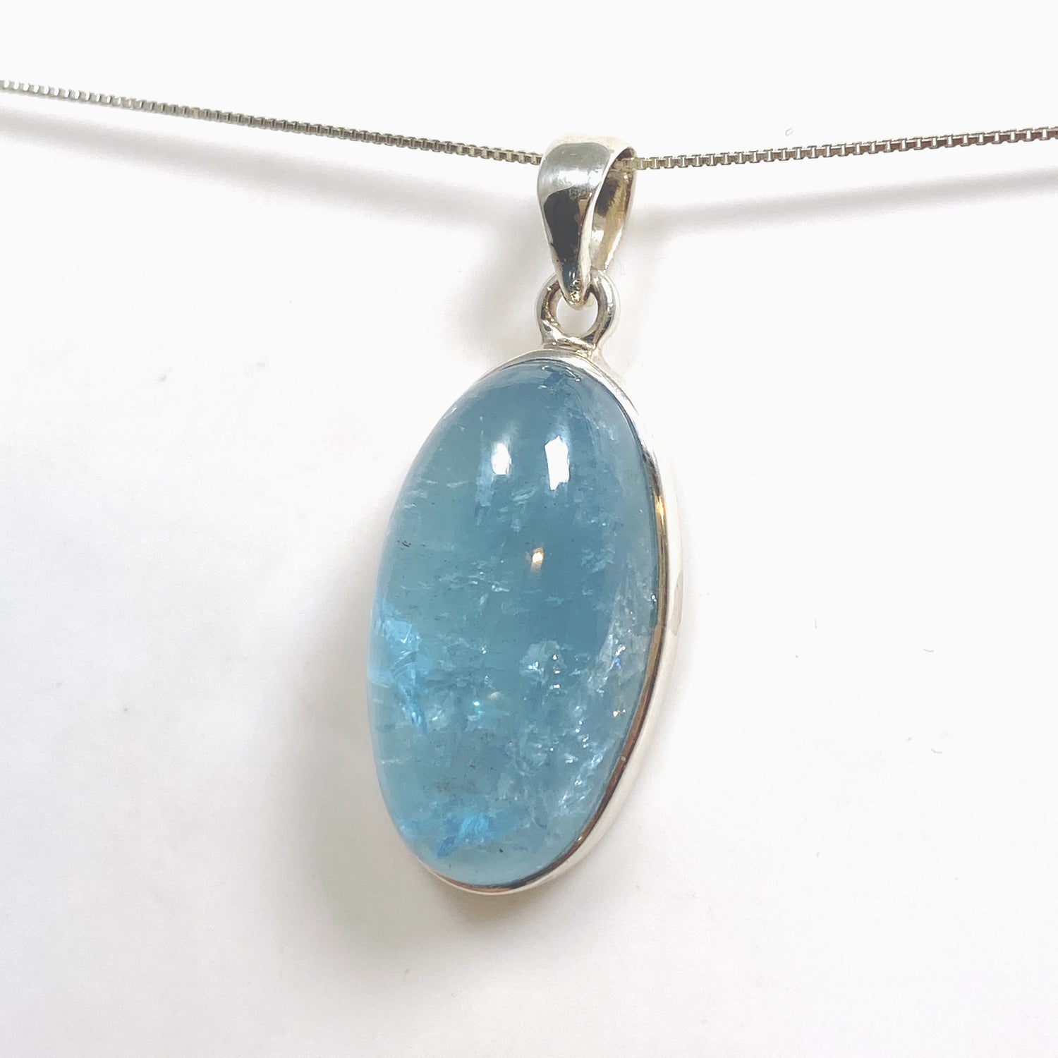 Aquamarine Oval Cabochon Pendant PPGJ1123