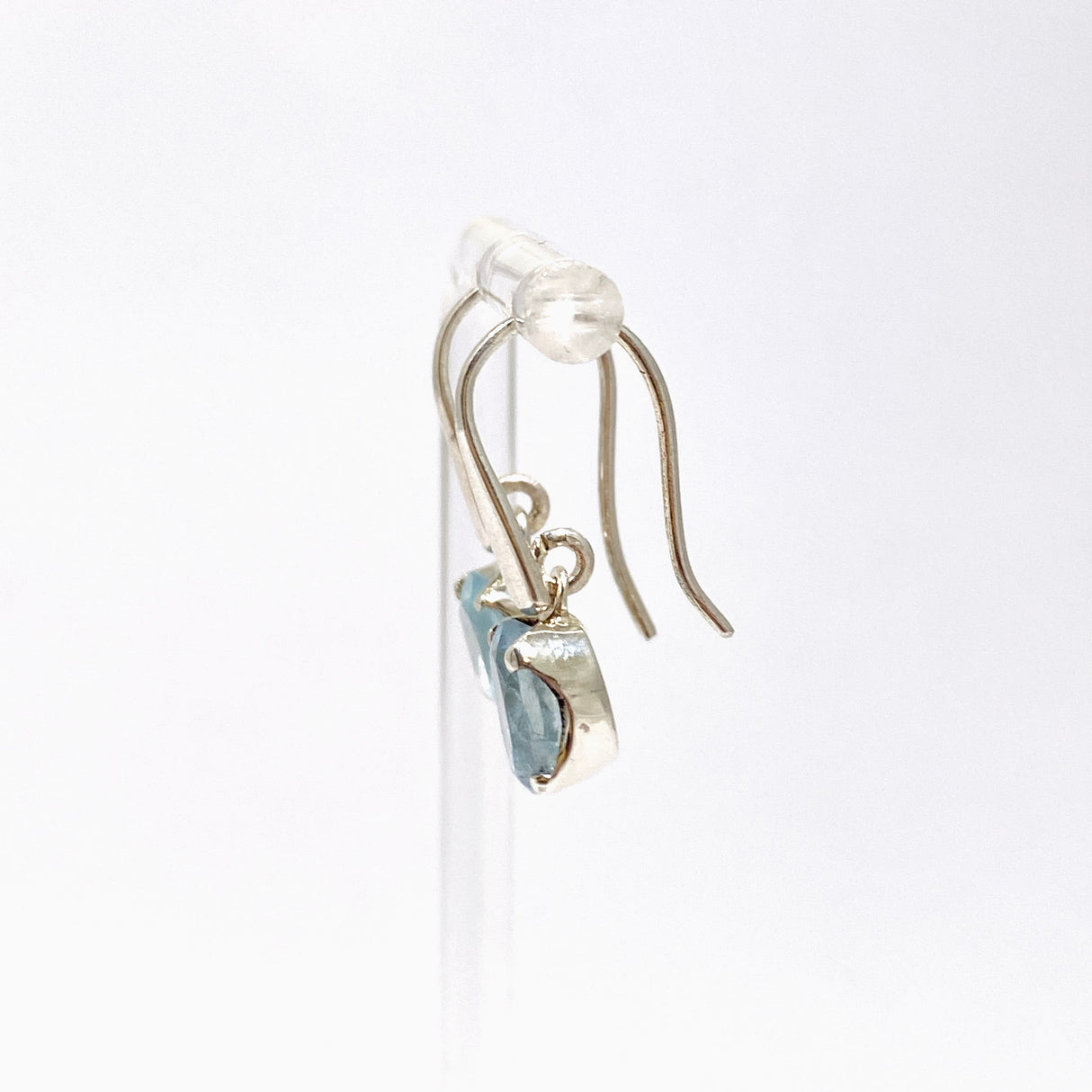 Aquamarine Oval Faceted Earrings PEGJ346