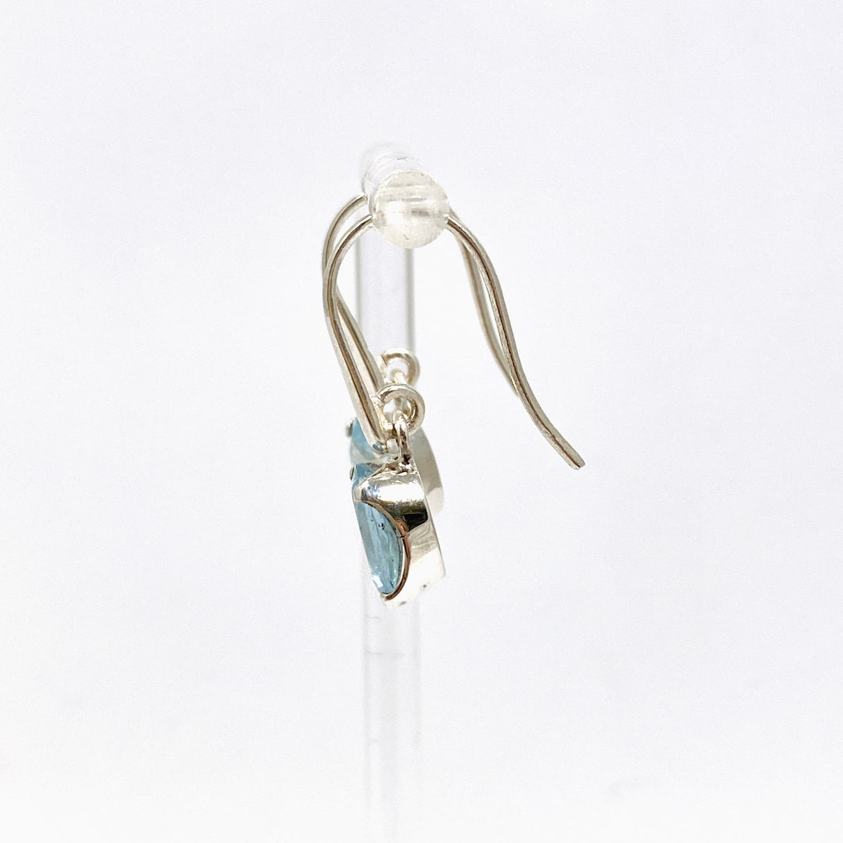 Aquamarine Oval Faceted Earrings PEGJ347