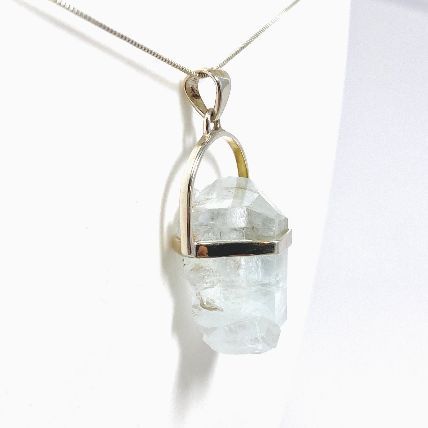 Aquamarine Raw Crystal Pendant PPGJ1103