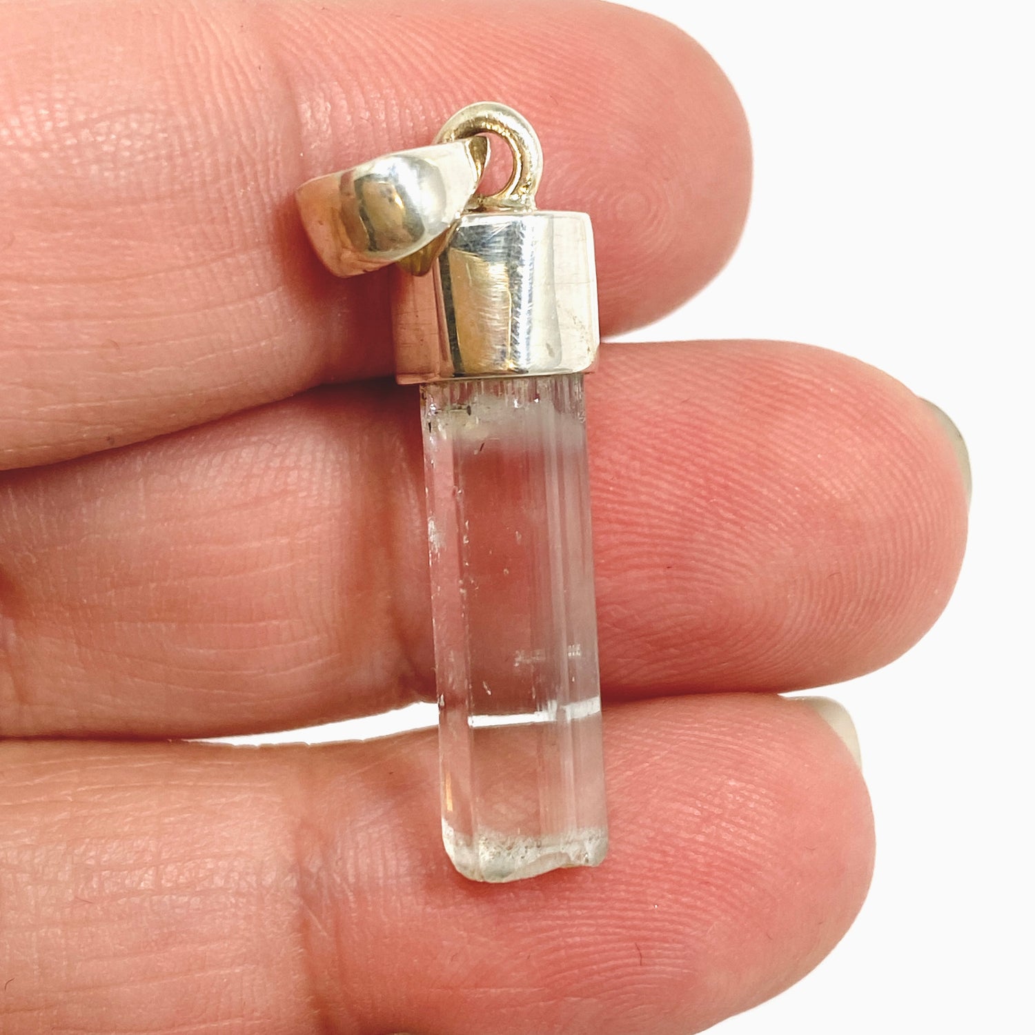 Aquamarine (Pakistan) Raw Crystal Pendant PPGJ1105