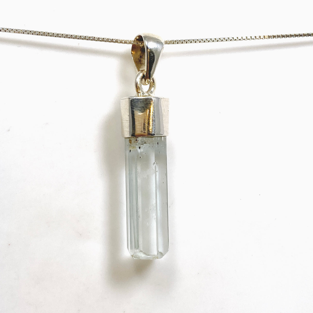 Aquamarine (Pakistan) Raw Crystal Pendant PPGJ1105